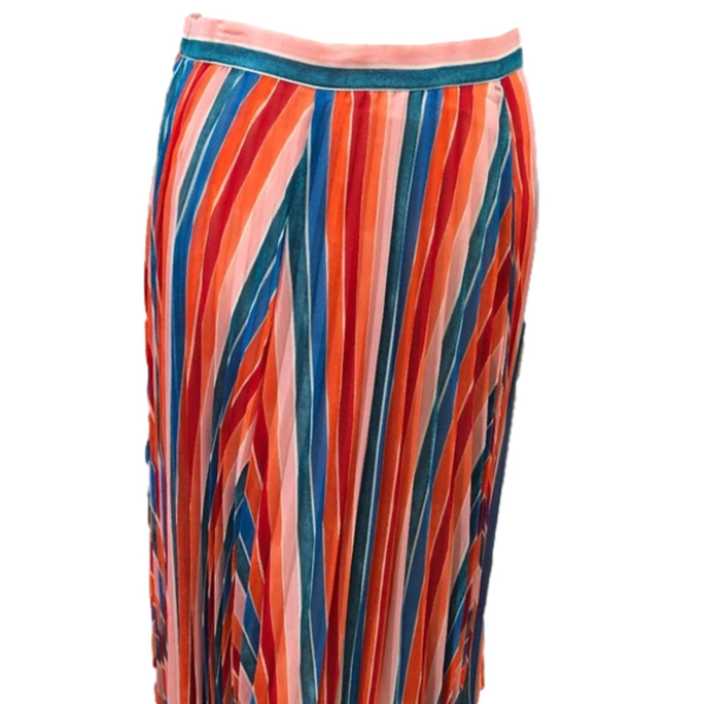 NWT Anthropologie Maeve Claremont Pleated Midi Skirt, Size Medium - Picture 2 of 12